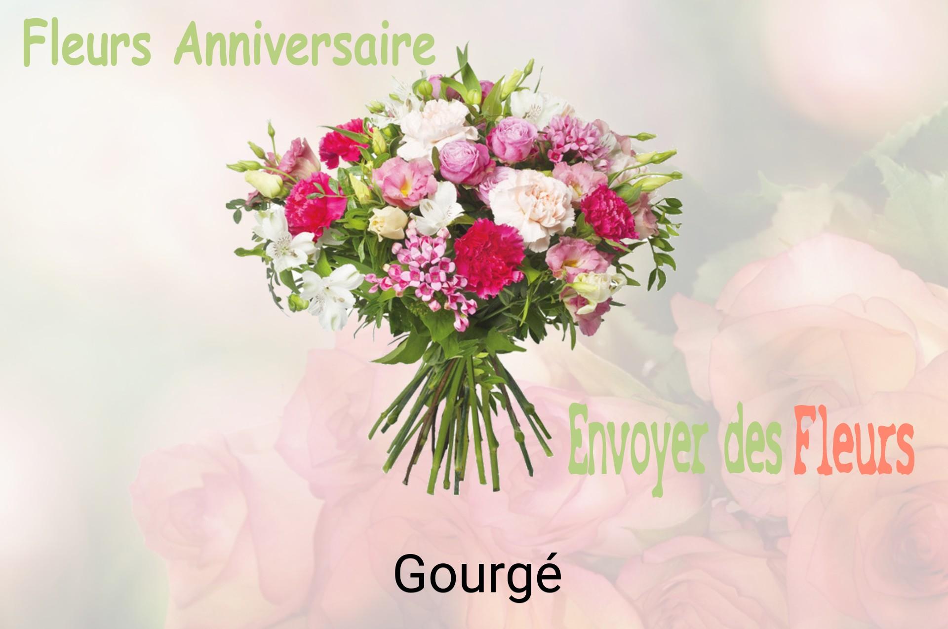 Bouquet de fleurs d’anniversaire livré à Gourgé